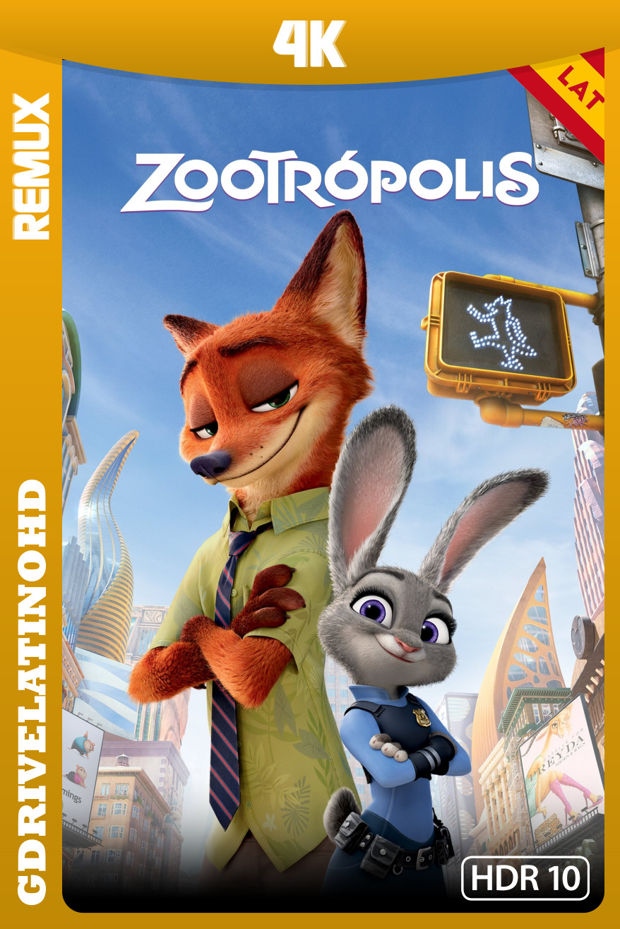 Zootopia (2016) BDRemux 4K HDR10 Latino-Inglés