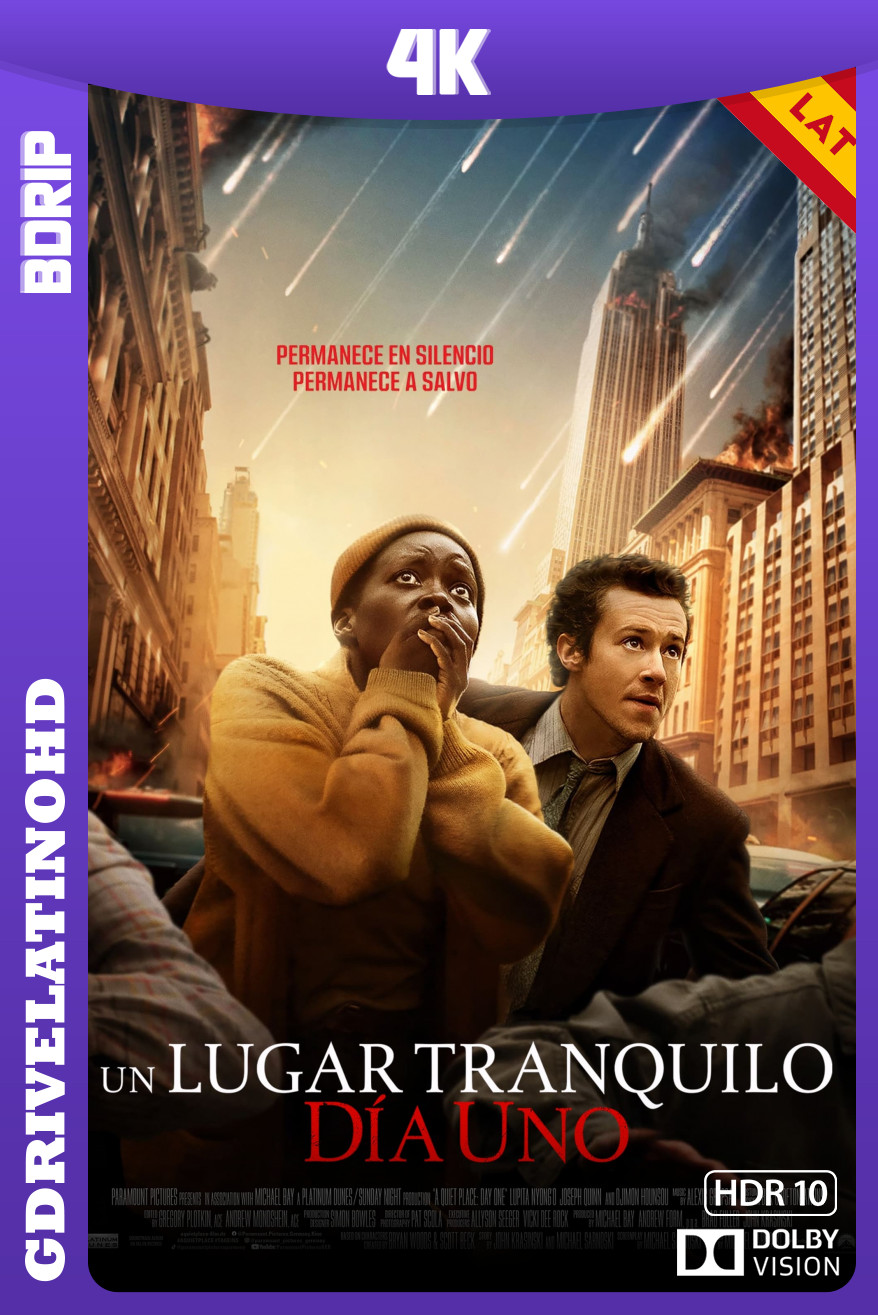 Un lugar en silencio: Día uno (2024) BDRip 4K DV HDR10 Latino-Inglés