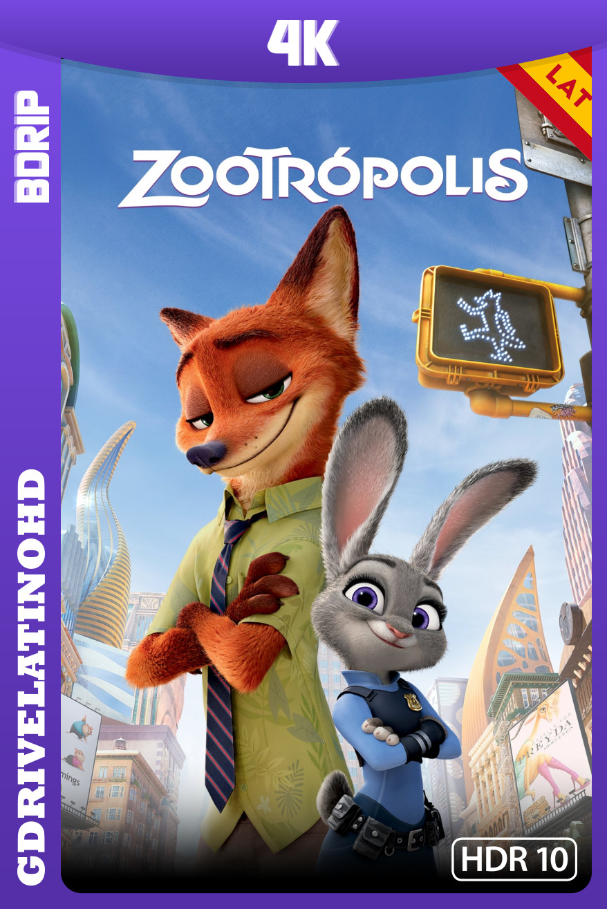 Zootopia (2016) BDRip 4K HDR10 Latino-Inglés