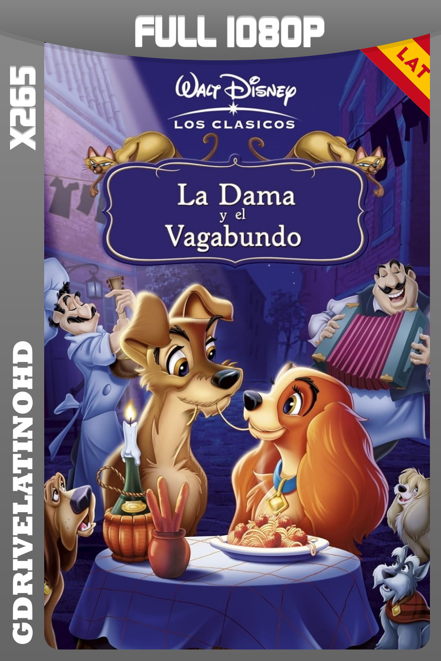 La dama y el vagabundo (1955) BDRip x265 1080p Latino-Inglés