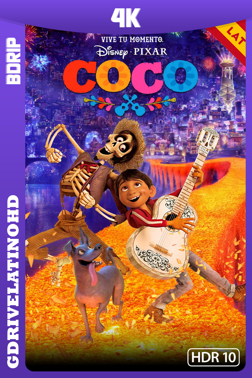 Coco (2017) BDRip 4K HDR10 Latino-Inglés