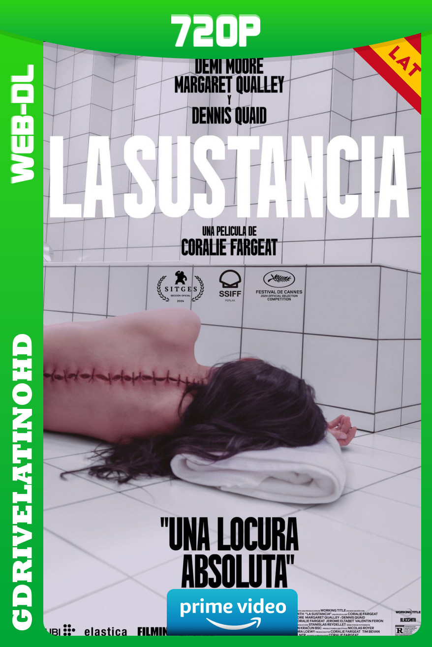 La sustancia (2024) WEB-DL 720p Latino-Inglés